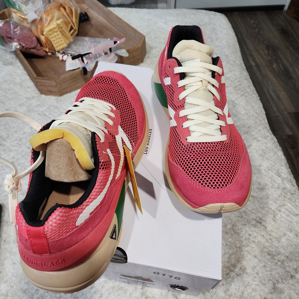 Vibram Red and Cream Athletic Shoes - Picture 2 of 2
